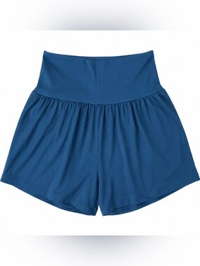 Halara Blue High Waisted Flowy Athletic Shorts XS Long NWT